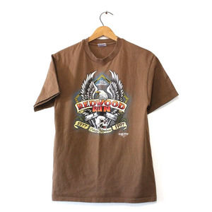 Vintage Redwood Run Piercy California 1997 Motorcycle Rally T Shirt Medium